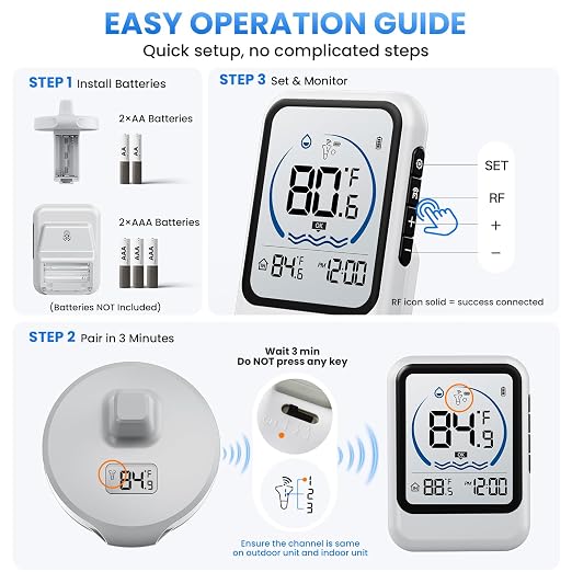 Wireless Pool Thermometer with Indoor Monitor - Image 7