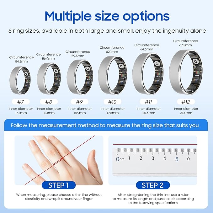 2026 Smart Ring Health Tracker for Men Women, Sleep Stress Exercise Health - Image 2