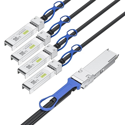 10Gtek 100G QSFP28 to 4X 25G SFP28 Breakout DAC Passive Direct Attach Copper - Image 2