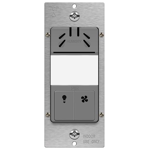 TOPGREENER Humidity Sensor Switch, Dual Tech Humidity PIR Motion Sensor Switch by TOPGREENER