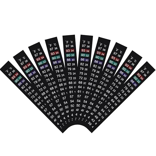 Brewing Thermometer Strip Adhesive Strip Thermometer Aquarium Thermometer Strip by JANSAMN