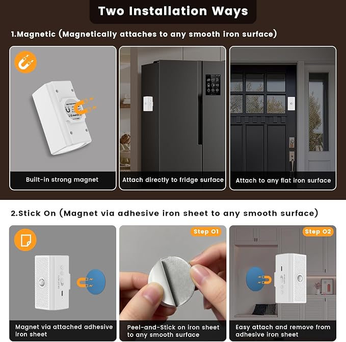easuntec Rechargeable Motion Sensor Night Light Warm White, Wireless Dimmable - Image 5