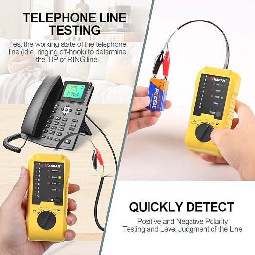 Network Cable Tester, VXSCAN Cable Tester Line Finder Wire Tracer - Image 5