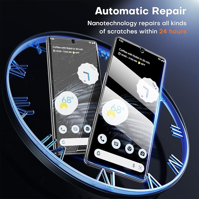 TOCOL 2+2 Pack for Google Pixel 7 Pro Screen Protector -2 Pack Screen Protector - Image 4