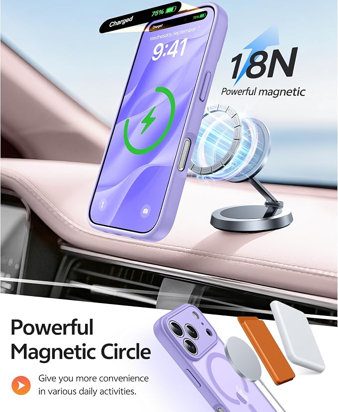 FNTCASE for iPhone 17 Pro Case: Translucent Matte Cases - Image 3