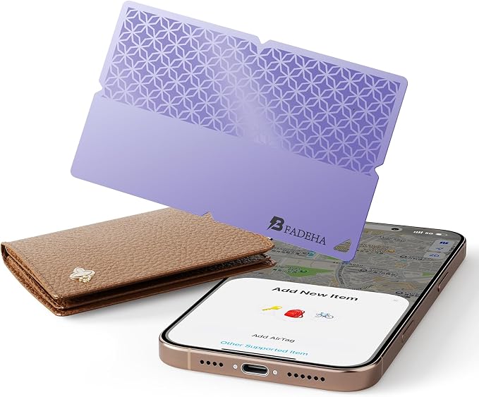2026 Apple MFi Certified Wallet Tracker Smart Card by BFADEHA