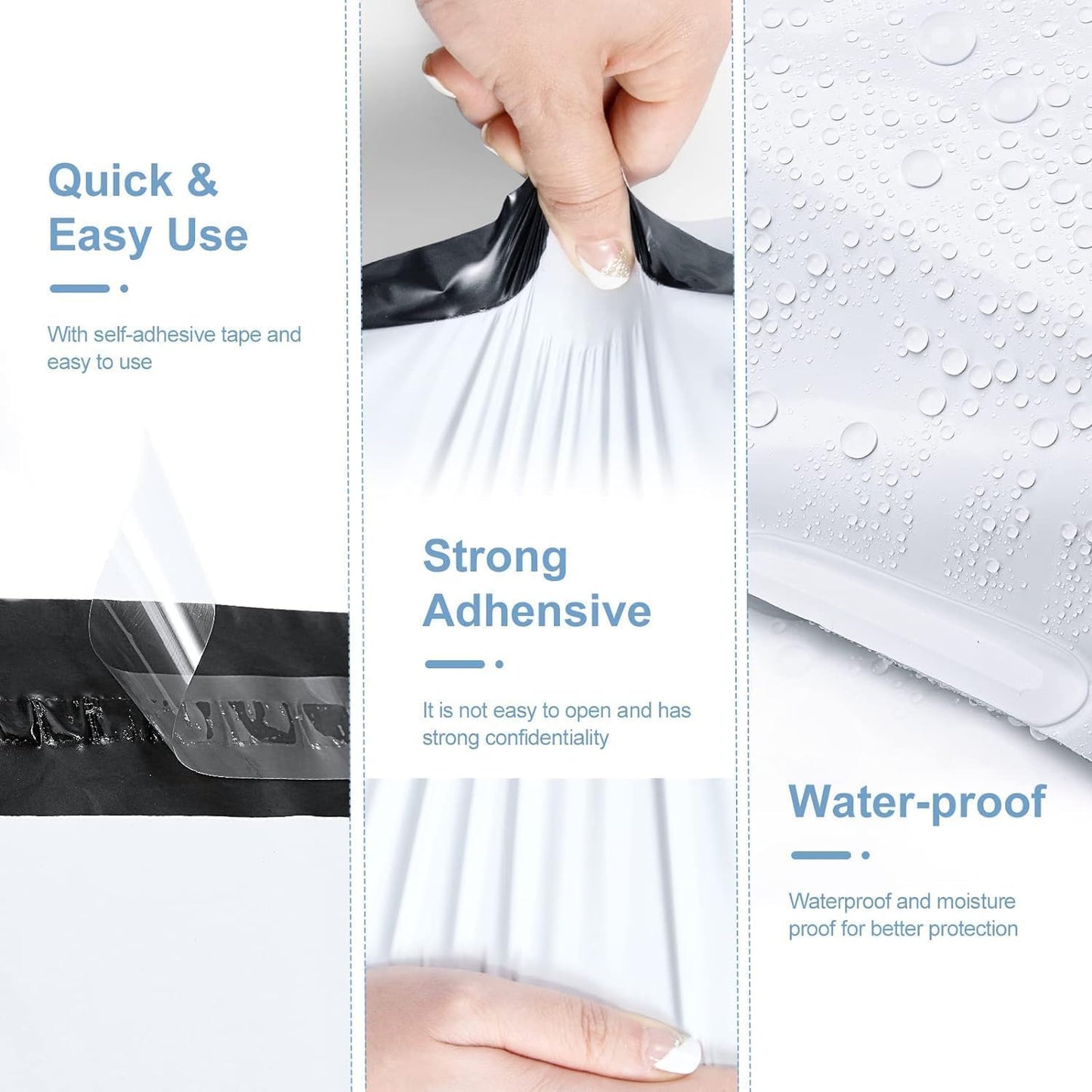 Metronic Poly Mailers 24x24 1200 PC White, Large Shipping Bags for Clothing Packaging Bags Strong Self Seal Adhesive Shipping Envelopes for Small Business Tear-resistant Mailing Bags Mailing Envelopes
