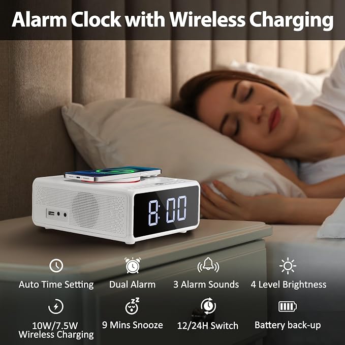 G Keni CD Player Alarm Clock Radio - Image 7