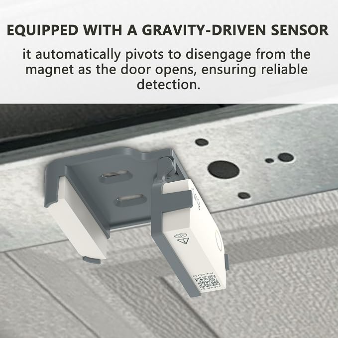 Garage Door Bracket for Ring Alarm Contact Sensor 2nd Gen – Gray Mount - Image 2