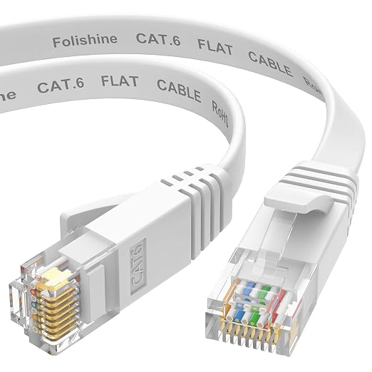 Folishine Ethernet Cable 15 ft, Cat 6e/Cat6 Patch Cable by Folishine