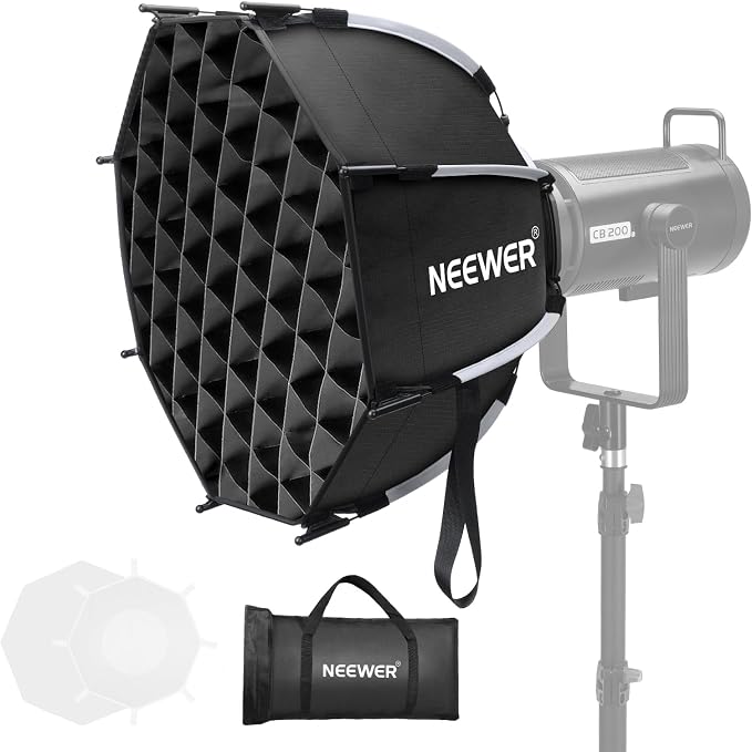 NEEWER Octagonal Softbox Kit, 17.7" Parabolic Soft Box by Neewer