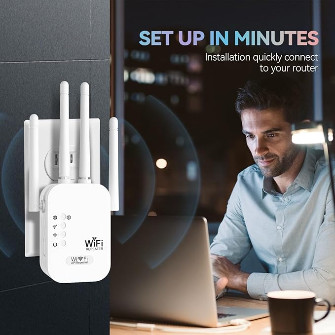 WiFi Extender, WiFi Repeater, Internet Booster, Long Range WiFi Extenders - Image 4