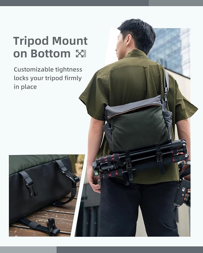 llano Camera Sling Bag for Photographers, DSLR Shoulder Bag Small, Compact - Image 4