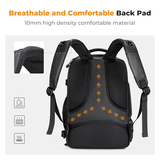 K&F CONCEPT Camera Backpack, 25L Large Capacity Camera Bag - Image 4