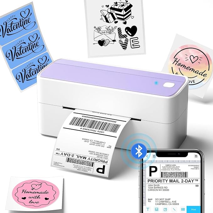 Phomemo Bluetooth Thermal Label Printer, 241BT 4X6 Wireless Shipping Label by Phomemo