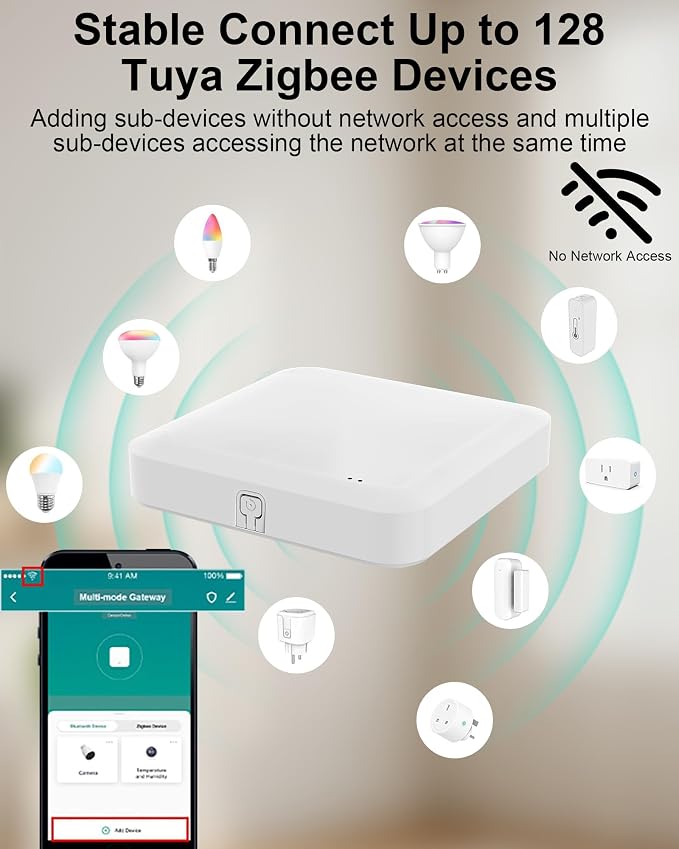 Tuya ZigBee 3.0 Hub/Wireless Gateway, WiFi Smart Home Bridge Remote Controller - Image 5