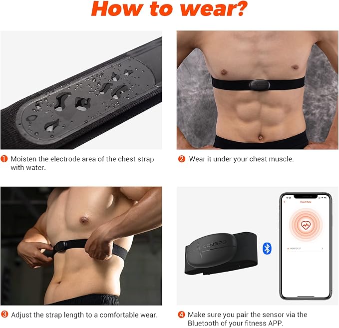 COOSPO Heart Rate Monitor Chest Strap, HRM Works - Image 6