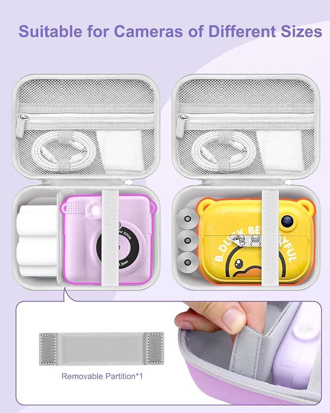 Krypthos Kids Instant Print Camera Case, Durable Protective Digital Video - Image 3