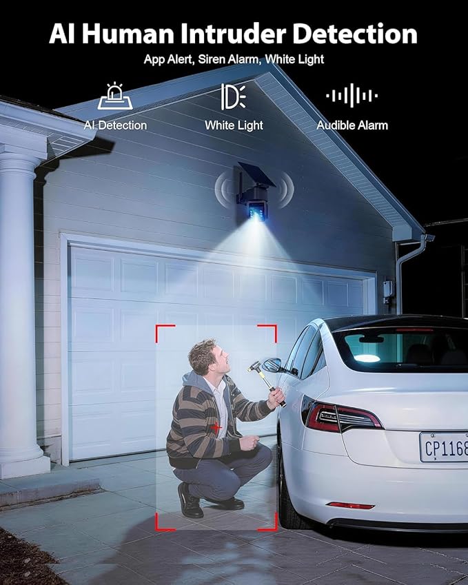 5G & 2.4G Wi-Fi Outdoor Camera Wireless, Solar Security Cameras Wireless Outdoor - Image 7
