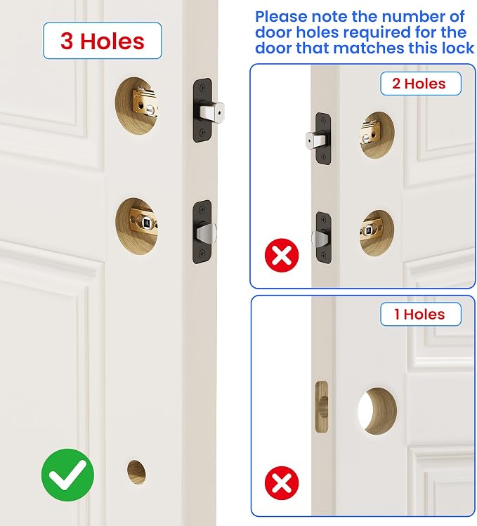 Veise VE06-H Smart Front Door Lock Set, App Control, Keyless Entry Deadbolt - Image 10