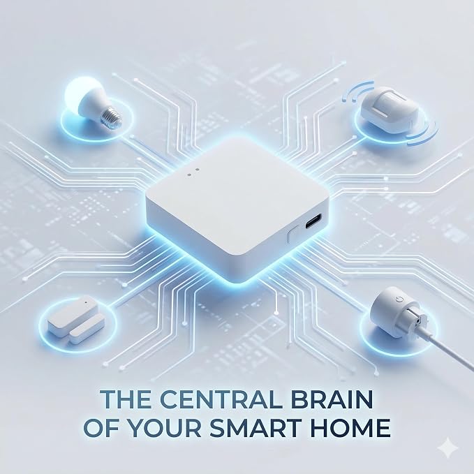 Smart Multi-Mode Gateway, Zigbee 3.0 & Bluetooth Mesh Hub, Tuya Smart Life App - Image 2