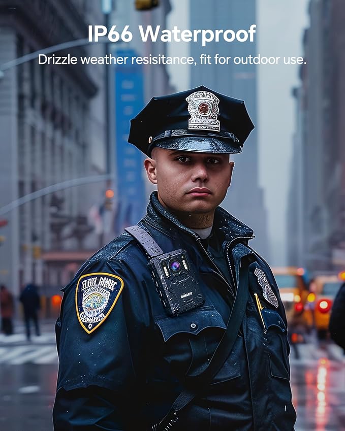 BOBLOV KJ23Pro 2K Body Camera, 128GB Body Worn Camera - Image 6