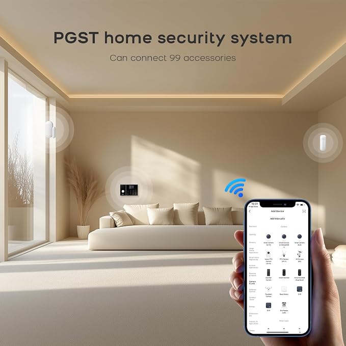 PGST WiFi Home Alarm Security System, Wireless DIY Smart Home Burglar Security - Image 9