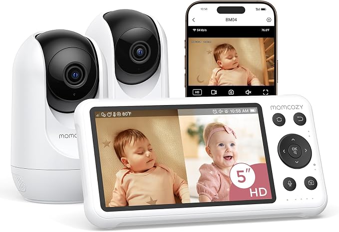 Momcozy BM04 Smart WiFi Baby Monitor by Momcozy