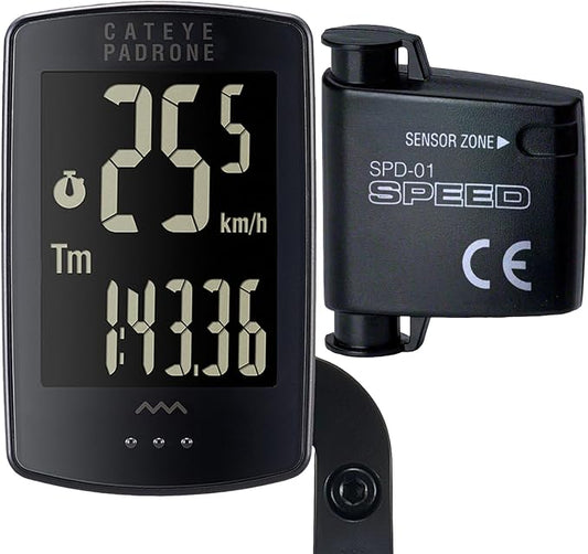 CATEYE Padrone Wireless Bike Computer – Oversized Display Cyclocomputer by CATEYE
