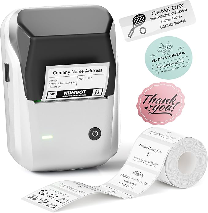 NIIMBOT B1 Label Maker Machine, Thermal Label Printer Easy to Use by NIIMBOT%C2%AE