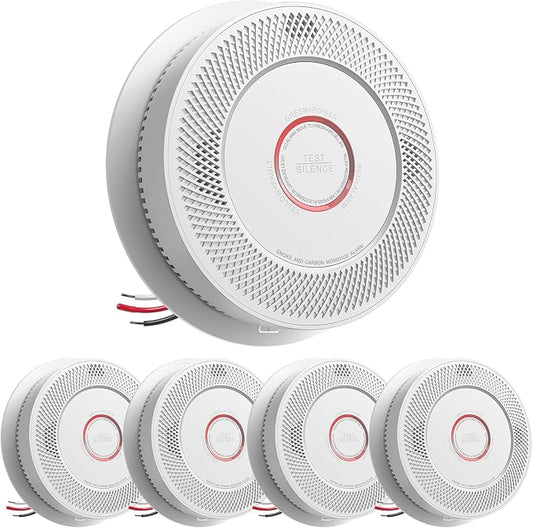SITERWELL Hardwired Interconnected Smoke and Carbon Monoxide Detector, 10 Year by SITERWELL