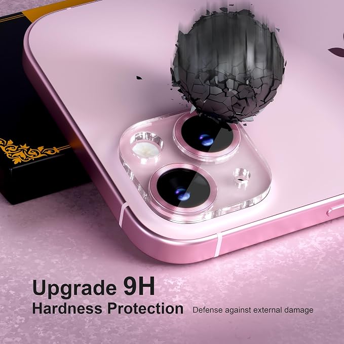 for 6 Pack iPhone 15 / iPhone 15 Plus Camera Lens Protector 9H Tempered Glass - Image 3