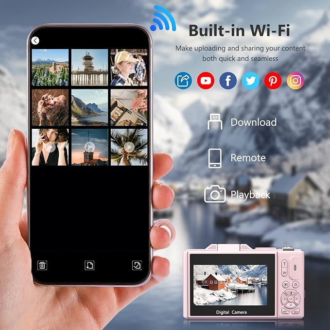 4K Digital Camera for Photography, 64MP Vlogging Camera for YouTube - Image 4