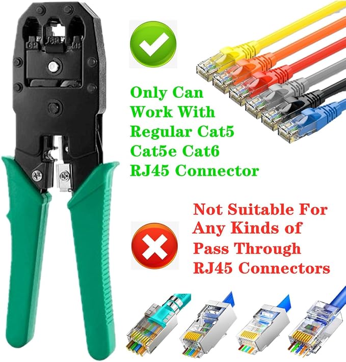 Gaobige Network Tool Kit for Cat5 Cat5e Cat6, 11 in 1 Portable Ethernet Cable - Image 3