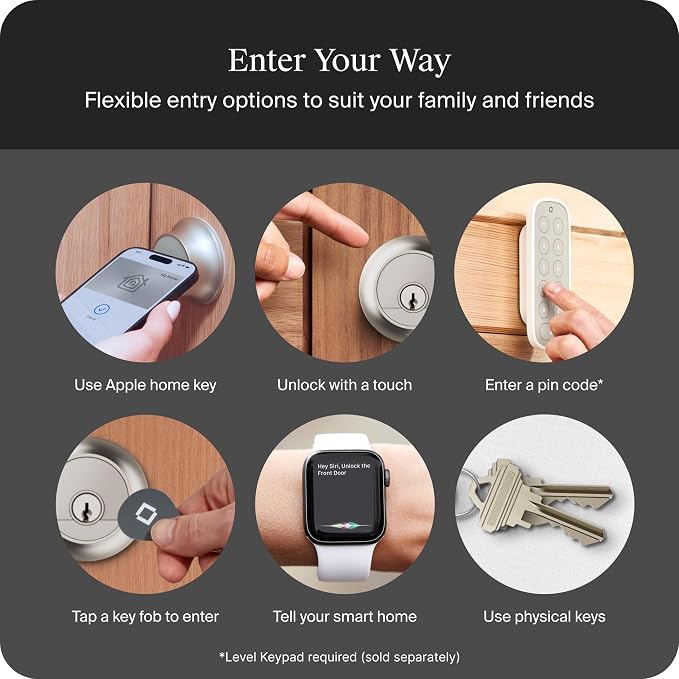 Level Lock Pro - World’s Smallest, Innovative Smart Lock - Matter-Over-Thread - Image 8