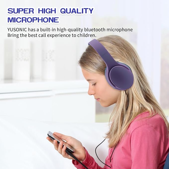 Kids Wireless Headphones, Over Ear Toddler Headphones Foldable - Image 8