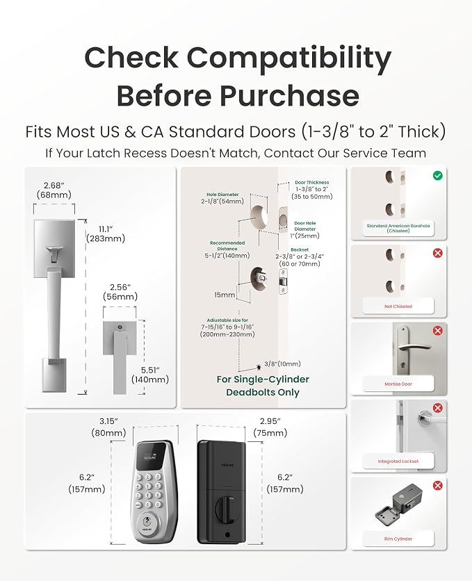 DESLOC C100 Keyless Entry Door Lock - Image 8