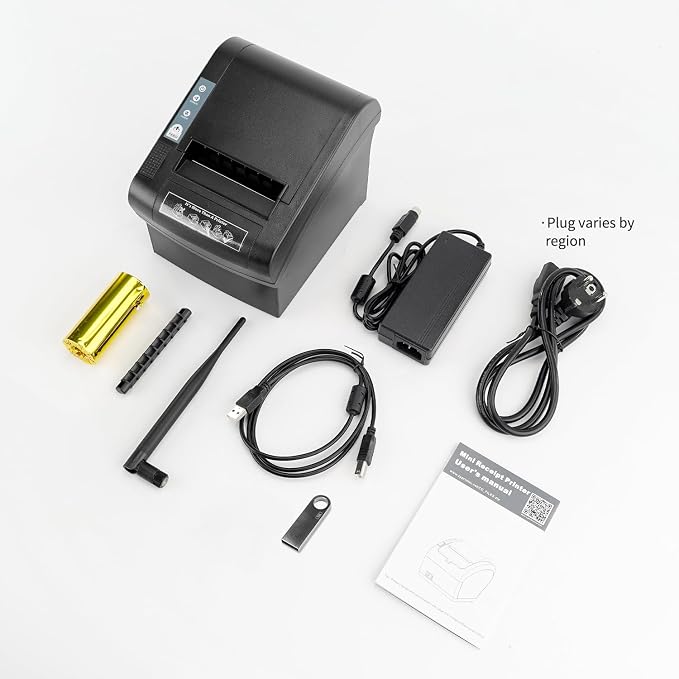 NETUM 80mm Thermal Receipt Printer, WiFi POS Printer - Image 8