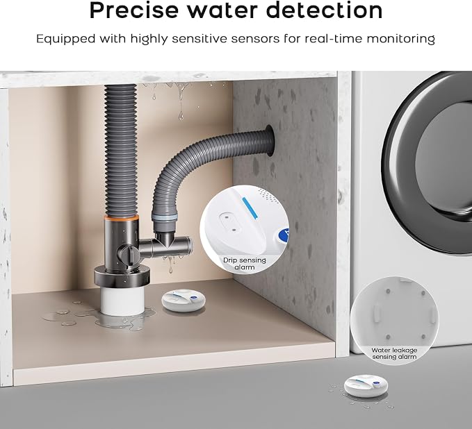 PGST WiFi Water Leak Detectors, Wireless Water Leak & Drip - Image 5