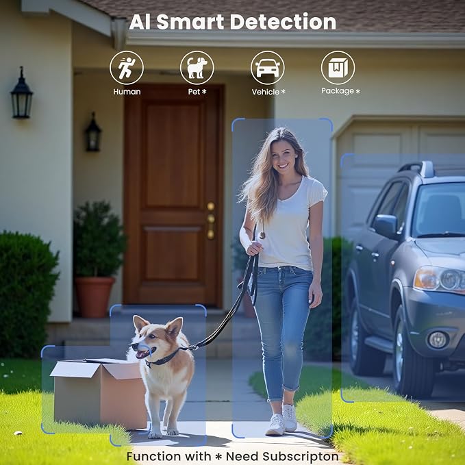 300° Pan Wireless Outdoor Security Camera, No Subscription Free 7-Day Cloud/SD - Image 7