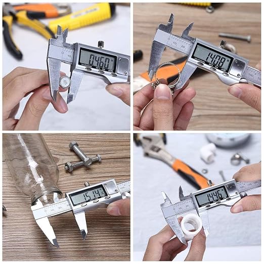 Digital Caliper Measuring Tool, Stainless Steel Vernier Caliper Digital - Image 6