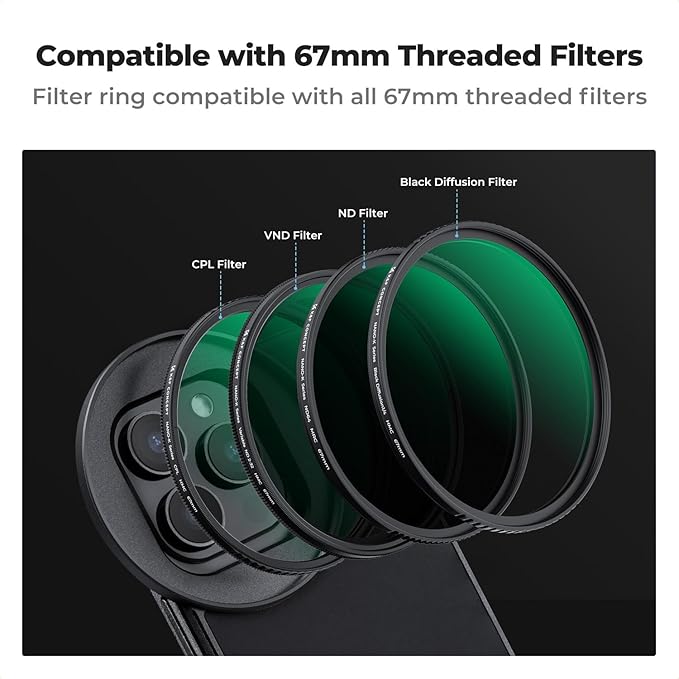K&F CONCEPT 6.7 inch Magnetic Lens Filter Mount Adapter - Image 6