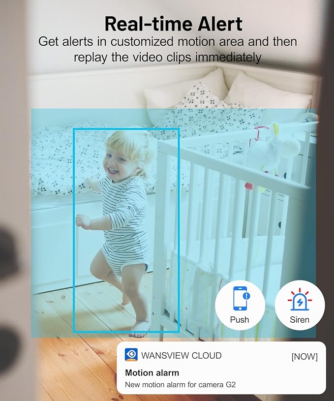 GALAYOU Indoor Security Camera 2K, Pet Camera, 360 Degree 2.4G WiFi Home - Image 3