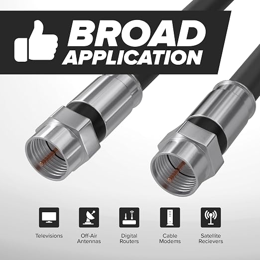 THE CIMPLE CO - RG6 Coaxial Cable 30 FT - RG6 Coax Cable - Image 8