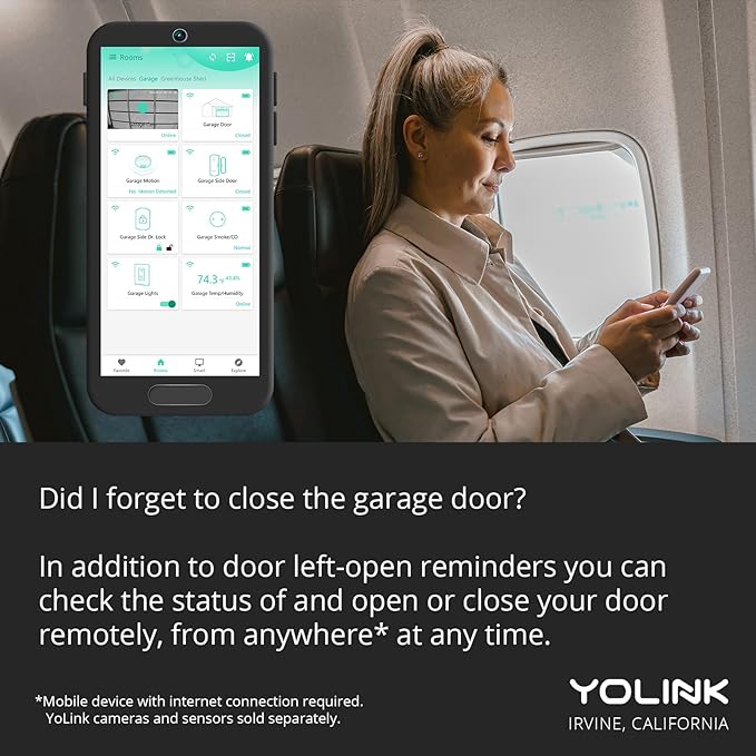 YoLink 1/4 Mile World's Longest Range Smart Wireless Garage Door Opener - Image 4
