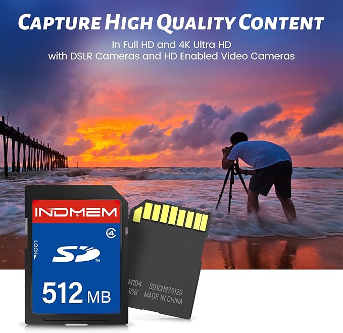 SD Card 512MB, Class 4 Flash Memory Cards MLC Stanard Secure Digital Cards - Image 3