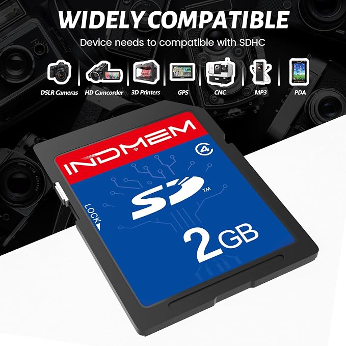 INDMEM SD Card 2GB, 6 Packs Class 4 2GB Flash Memory Card MLC Standard Secure - Image 7