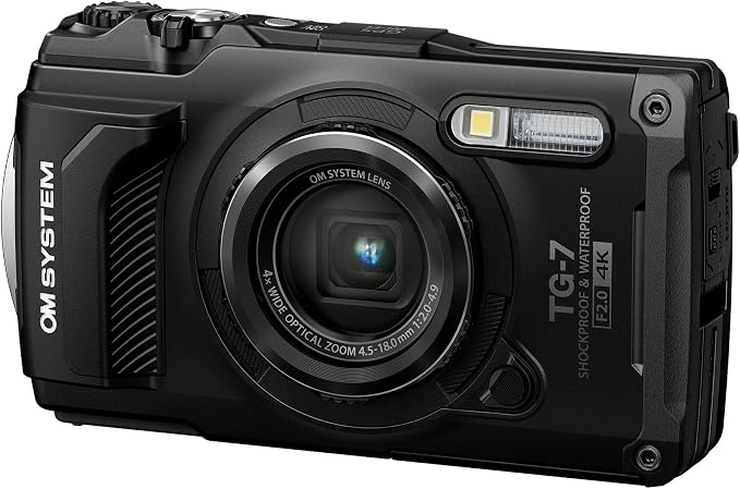 OM SYSTEM Olympus Tough TG-7 Black Underwater Camera, Waterproof, Freeze Proof - Image 3