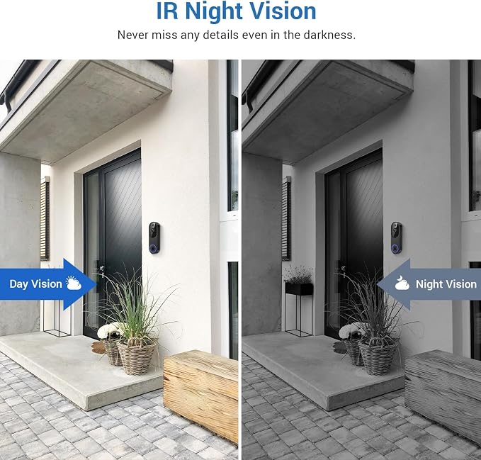 1080P Wireless Video Doorbell Camera, AI Human Detection - Image 7