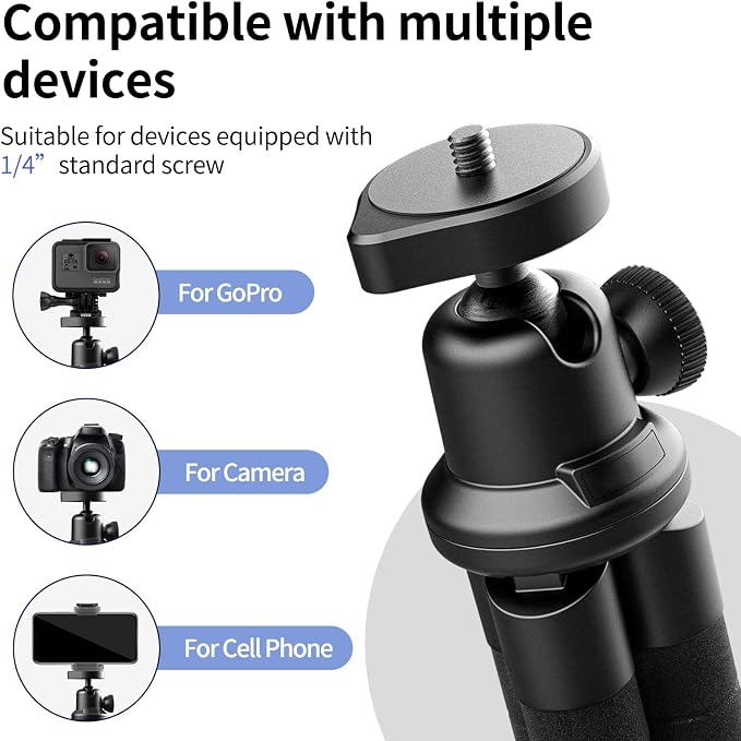 Aureday Phone Tripod, Flexible Tripod - Image 4